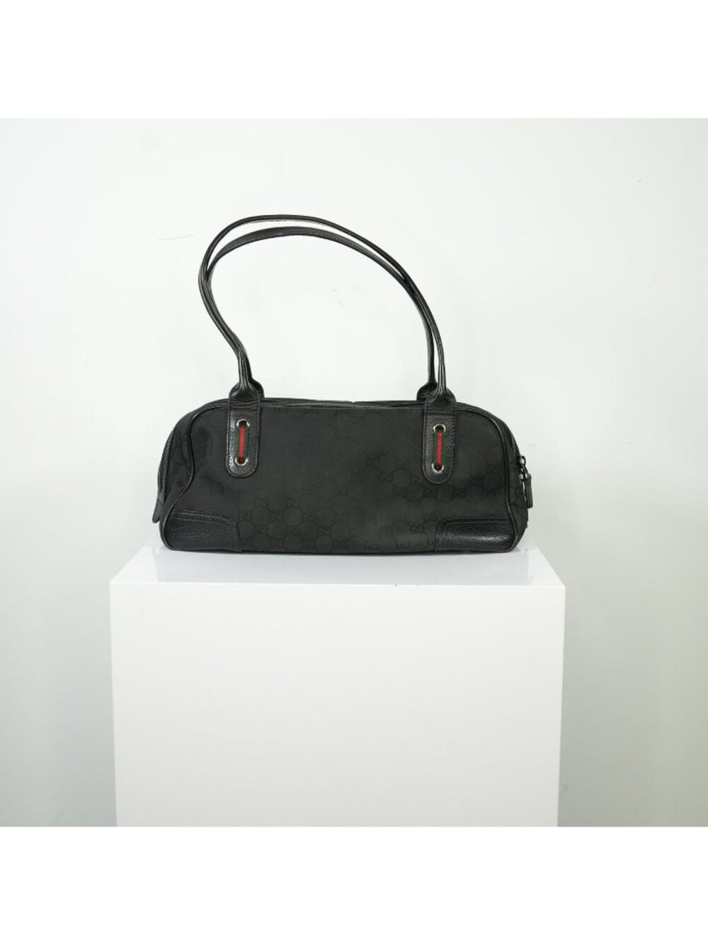 Gucci Princy Canvass Boston Bag Black